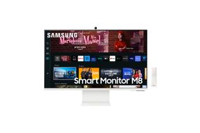 Samsung Smart Monitor M8 32" 4K, Tela Plana, 60Hz, 4ms, HDMI, USB-c, Smart Hub, Gaming Hub, AirPlay