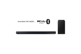 Soundbar Samsung HW-Q600C, com 3.1.2 canais, Bluetooth, Subwoofer sem fio, Dolby Atmos e Acoustic Beam