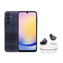 Celular Samsung A25 5G (128GB) - Azul Escuro + Galaxy Buds FE - Grafite