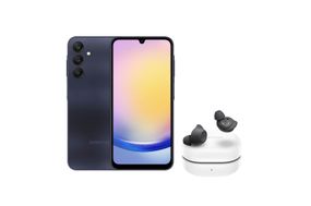 Celular Samsung A25 5G (128GB) - Azul Escuro + Galaxy Buds FE - Grafite