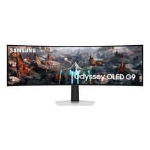 Monitor Gamer Samsung Odyssey OLED G9 49" DQHD, Tela Curva Ultrawide, Painel OLED, 240Hz, 0.03ms, HDR10+, HAS, Micro HDMI, DP, USB Hub