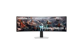 Monitor Gamer Samsung Odyssey OLED G9 49" DQHD, Tela Curva Ultrawide, Painel OLED, 240Hz, 0.03ms, HDR10+, HAS, Micro HDMI, DP, USB Hub