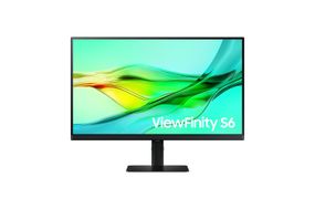 Monitor Samsung ViewFinity S6 27" 2024 QHD, Tela Plana, Painel IPS, 100Hz, 5ms, HDR10, HAS, HDMI, DP, USB-c, LAN, Eye Saver Mode