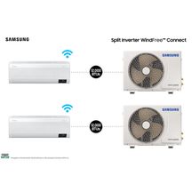 Combo 2X - Ar condicionado Split Inverter Samsung WindFree™ Connect Sem Vento 12.000 BTUs Frio