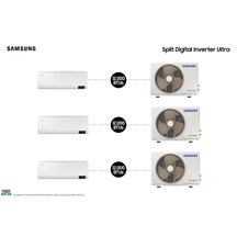 Combo 3X - Ar-condicionado Split Samsung Digital Inverter Ultra 12.000 BTUs Frio (220V)