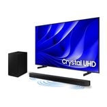 Smart Big TV 85" Crystal UHD 4K 85DU8000 2024  + Soundbar HW-Q600C