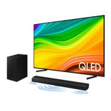 Smart TV 65" QLED 4K 65Q60D 2024 + Soundbar HW-B550