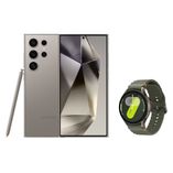 Celular Samsung S24 Ultra 256GB - Titânio Cinza + Galaxy Watch7 BT 44mm - Verde