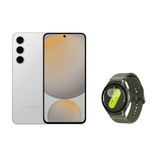 Celular Samsung Galaxy S24 FE (128GB) Cinza + Galaxy Watch7 BT 44mm - Verde