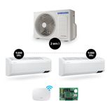 Bi-Split Samsung WindFree 18.000 BTUs (Hi Wall 2x9.000) Quente/Frio com WiFi